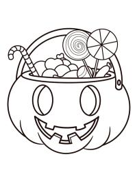 Κολοκύθα Halloween με γλυκά
