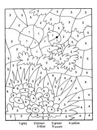 Χρωματίστε με αριθμούς φθινόπωρο