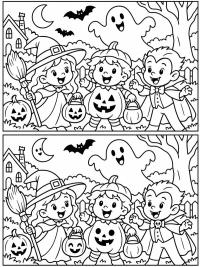 Halloween Βρες τις 5 διαφορές