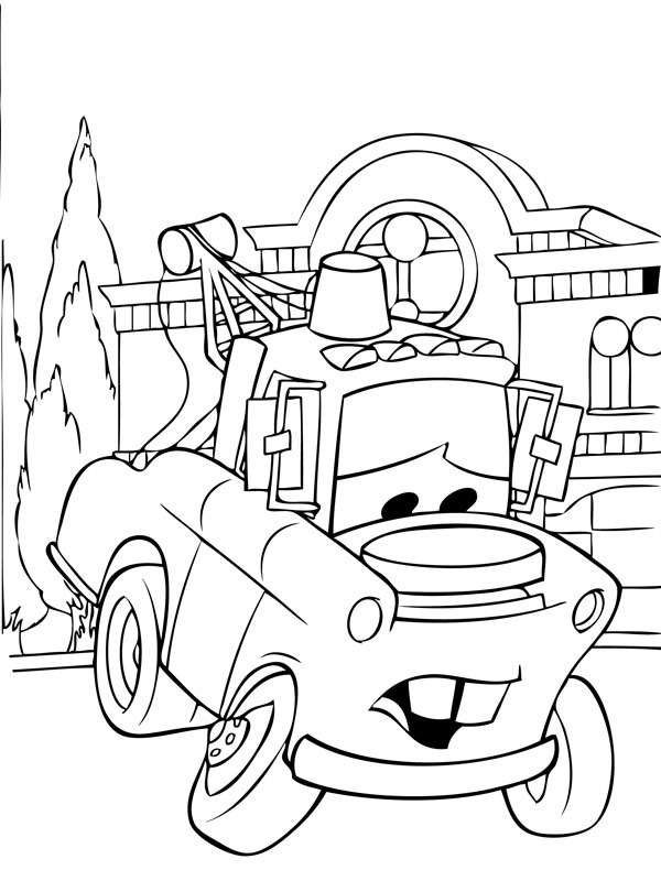 Mater (Cars) ζωγραφική Mater (Cars) ζωγραφική