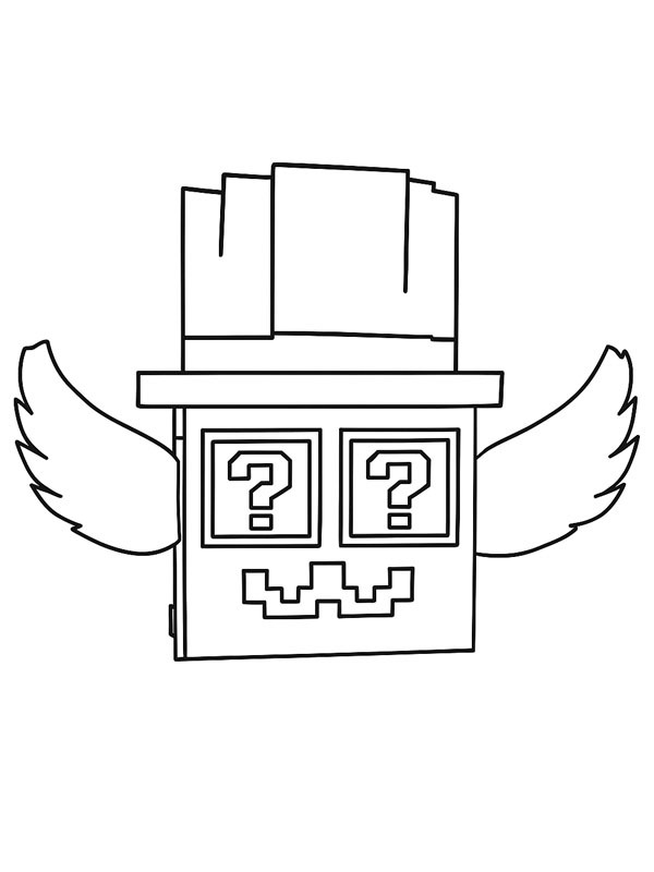 Admin Lucky Block (Steal a Brainrot) ζωγραφική Admin Lucky Block (Steal a Brainrot) ζωγραφική