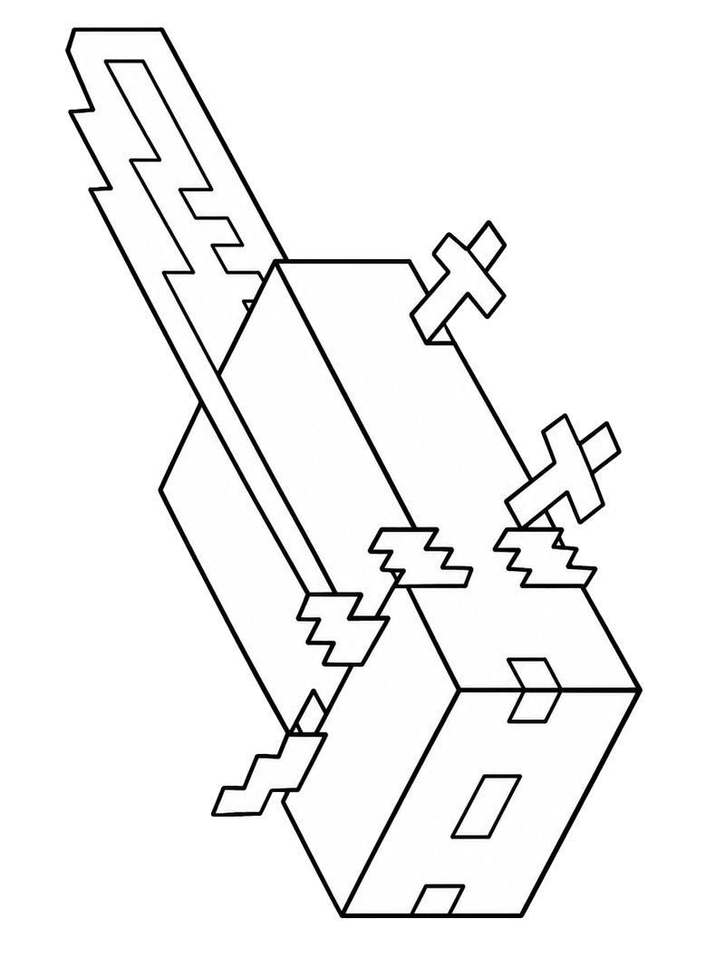 Αξολότλ (Minecraft) ζωγραφική Αξολότλ (Minecraft) ζωγραφική