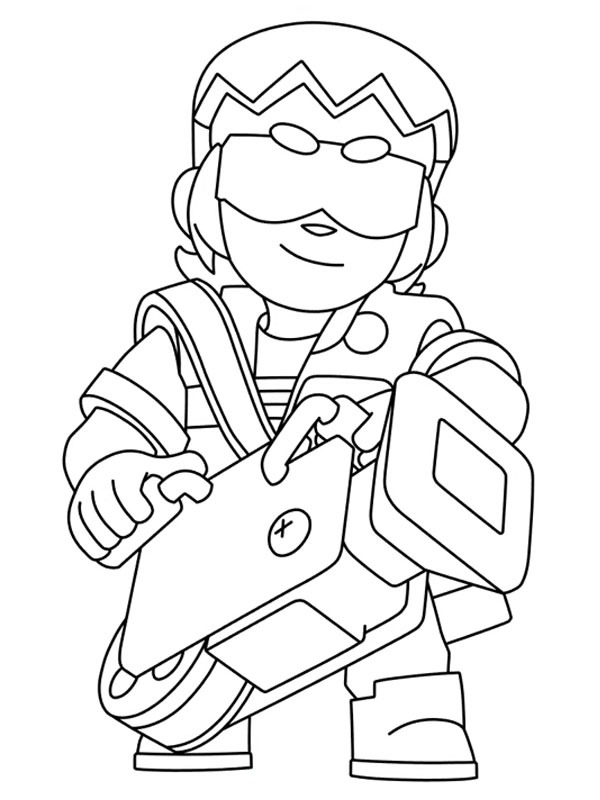 Buster Brawl Stars ζωγραφική Buster Brawl Stars ζωγραφική