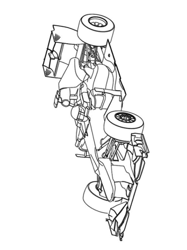 Αυτοκίνητο F1 ζωγραφική Αυτοκίνητο F1 ζωγραφική