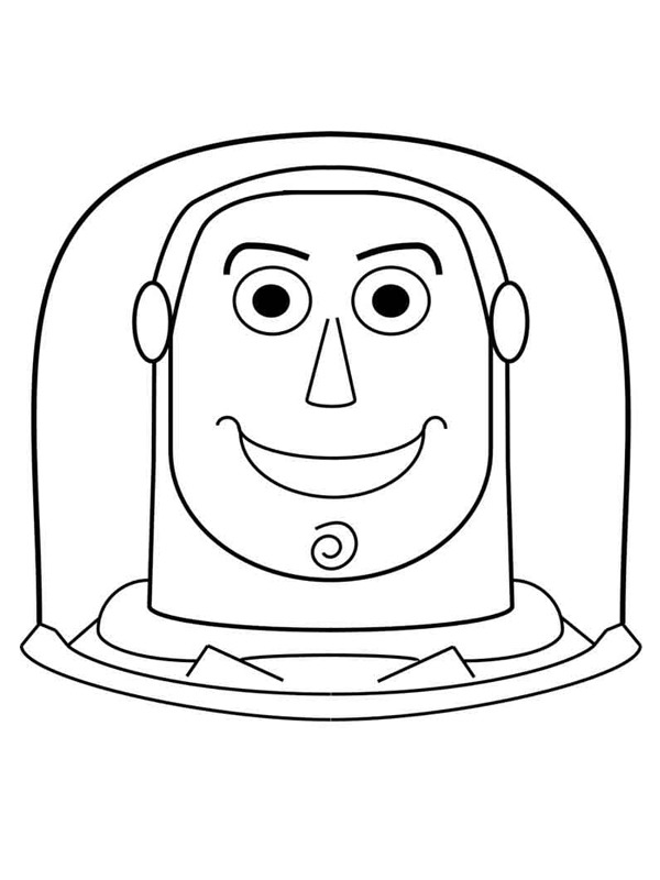 Face Buzz Lightyear ζωγραφική Face Buzz Lightyear ζωγραφική