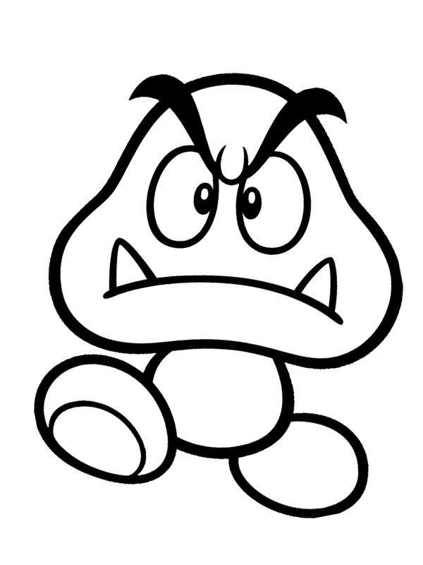 Μανιτάρι Goomba ζωγραφική Μανιτάρι Goomba ζωγραφική