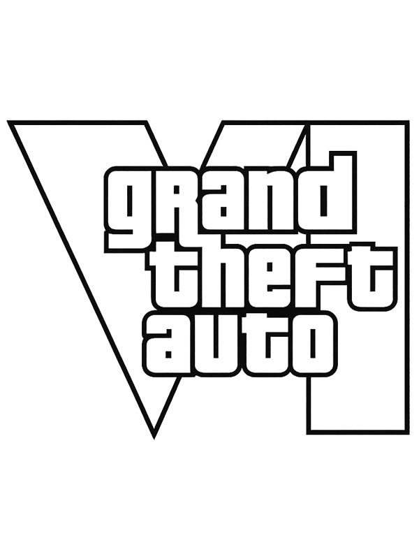 Λογότυπο Grand Theft Auto VI ζωγραφική Λογότυπο Grand Theft Auto VI ζωγραφική