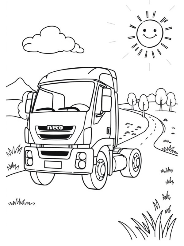 Φορτηγό Iveco ζωγραφική Φορτηγό Iveco ζωγραφική