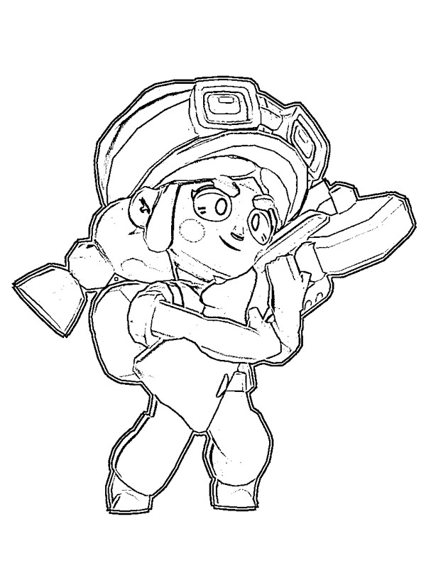 Jessie brawl stars ζωγραφική Jessie brawl stars ζωγραφική