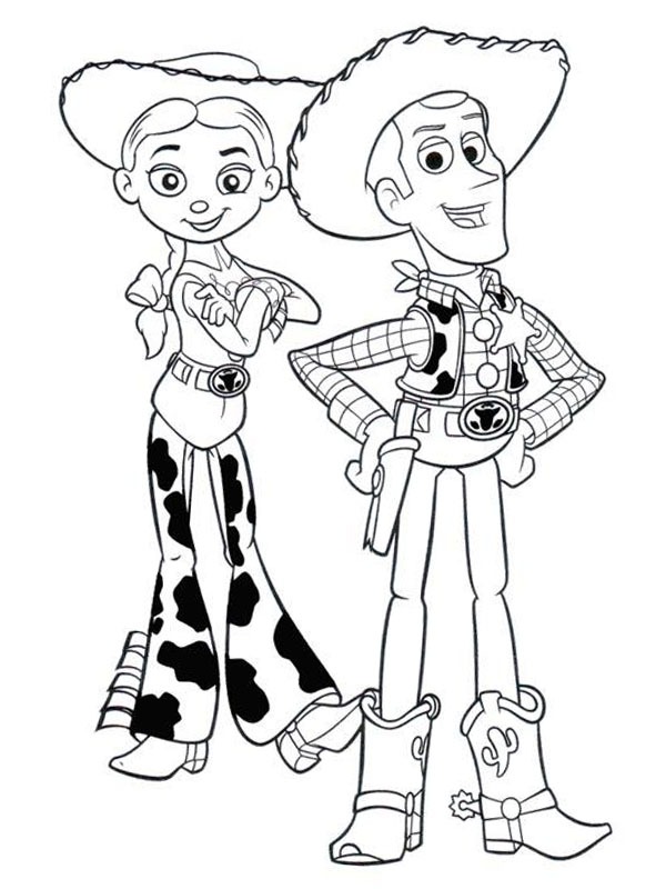 Jessie και Woody ζωγραφική Jessie και Woody ζωγραφική