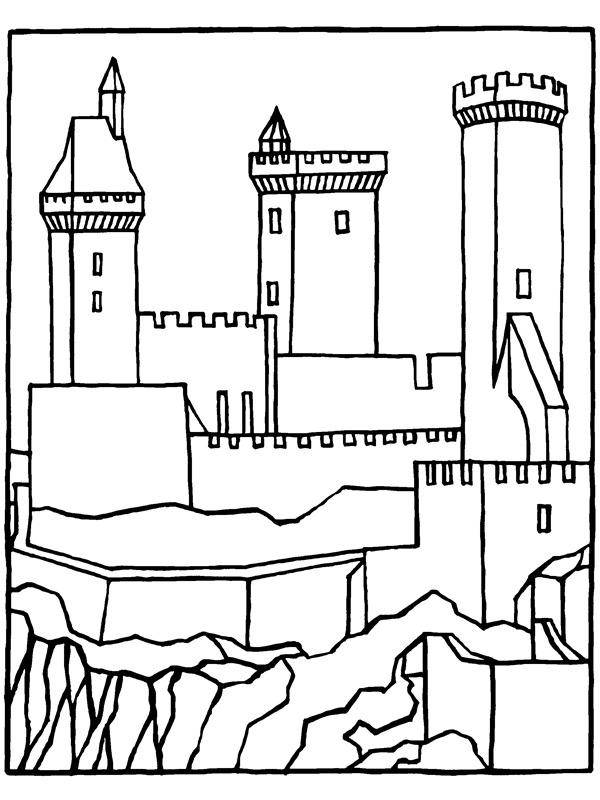 Κάστρο Foix ζωγραφική Κάστρο Foix ζωγραφική