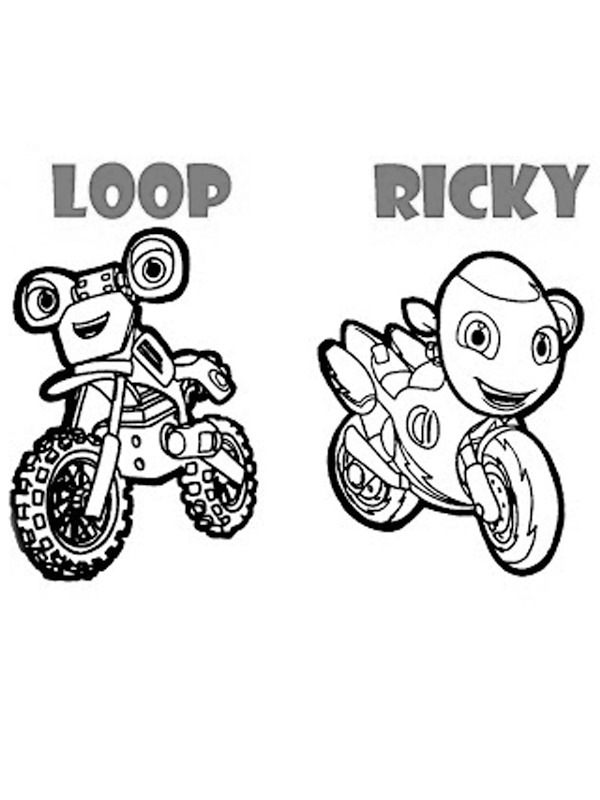 Loop και Ricky Ricky zoom ζωγραφική Loop και Ricky Ricky zoom ζωγραφική