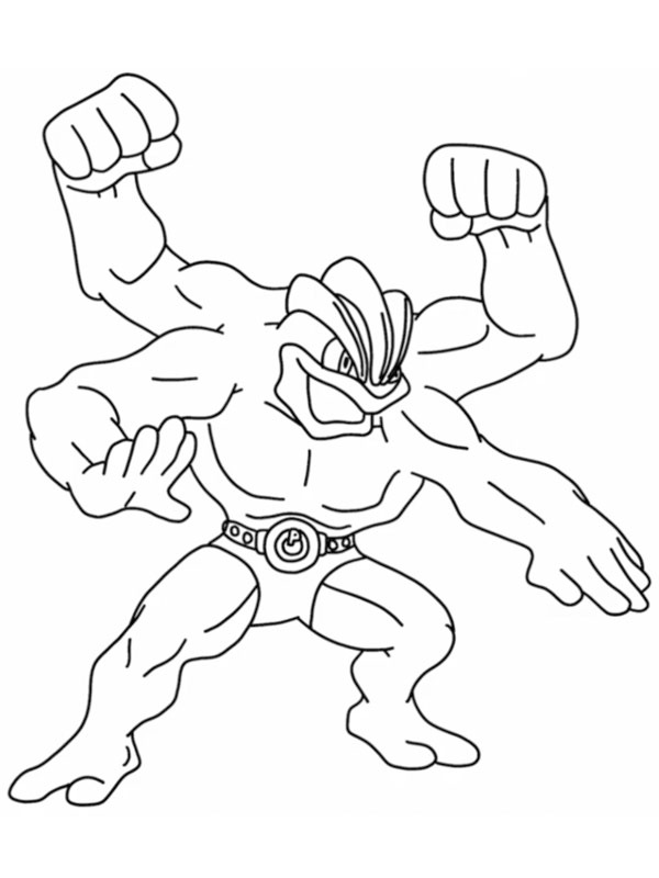 Machamp (Πόκεμον) ζωγραφική Machamp (Πόκεμον) ζωγραφική