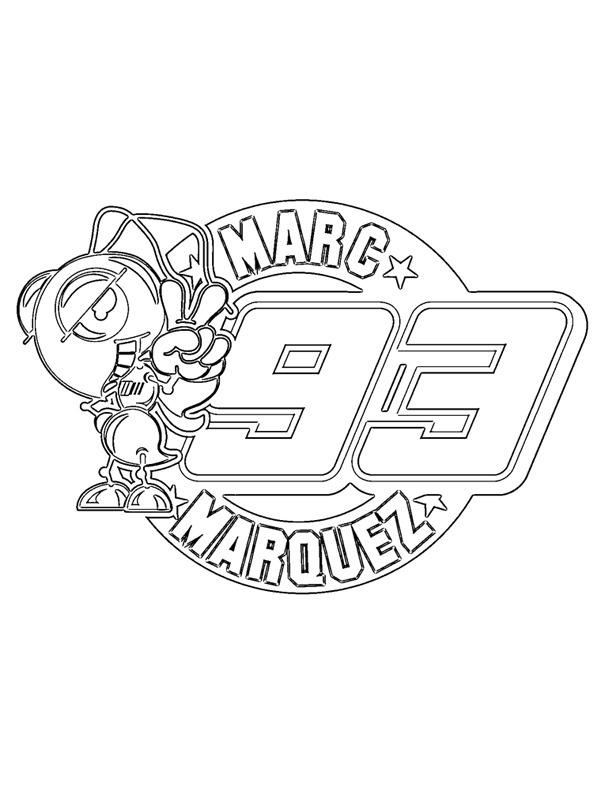 Marc Marquez 93 ζωγραφική Marc Marquez 93 ζωγραφική