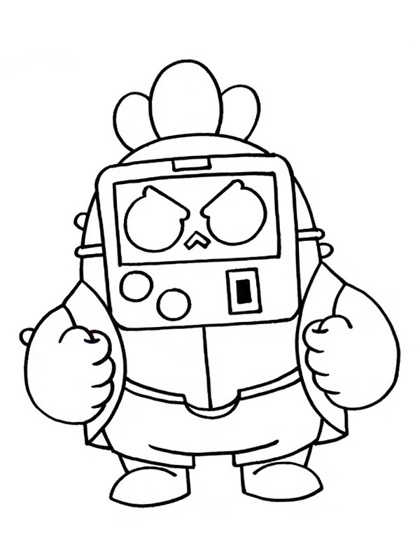 Mask Spike 8 Bit Brawl Stars ζωγραφική Mask Spike 8 Bit Brawl Stars ζωγραφική
