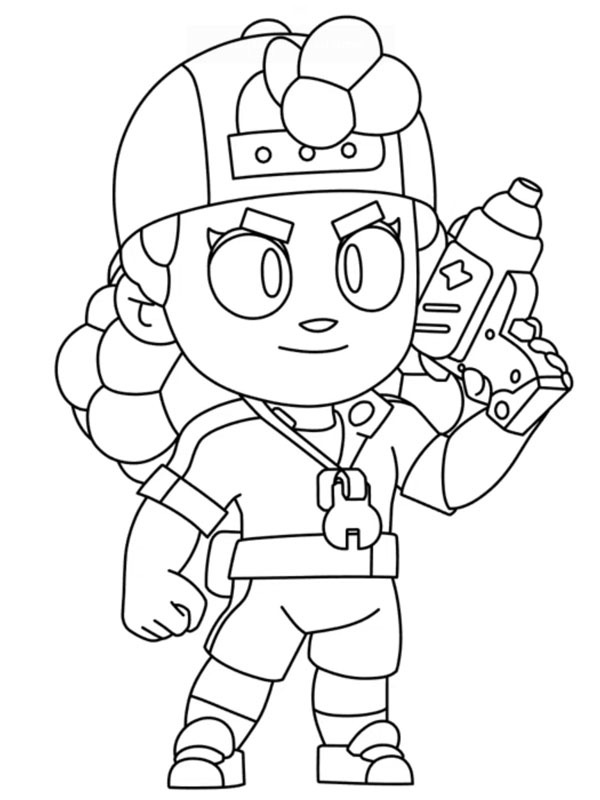 Meg Brawl Stars ζωγραφική Meg Brawl Stars ζωγραφική
