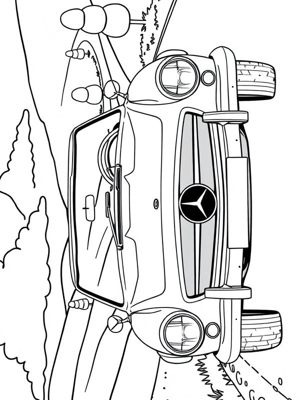 Mercedes-Benz 190 SL ζωγραφική Mercedes-Benz 190 SL ζωγραφική