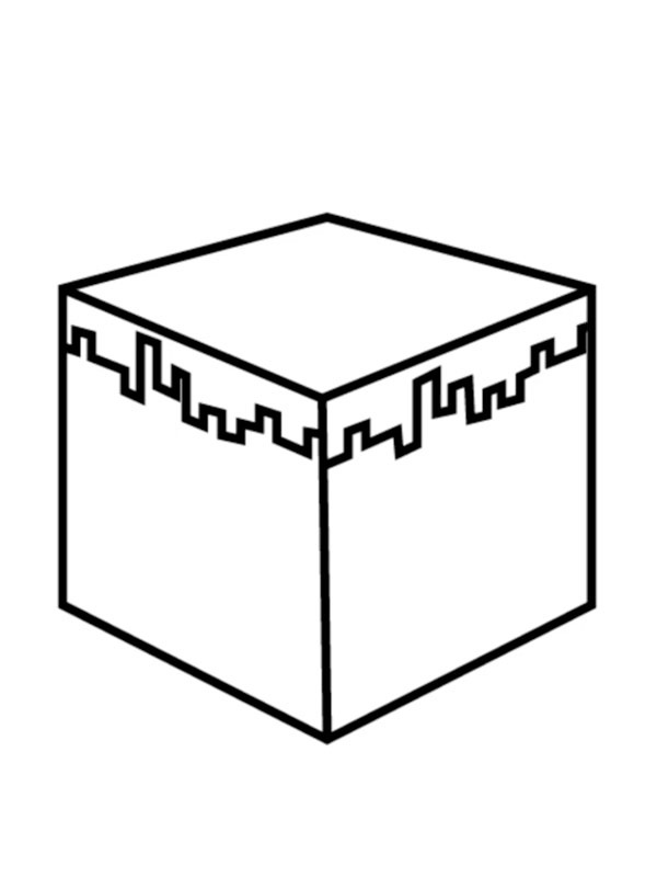 Minecraft Grass Block ζωγραφική Minecraft Grass Block ζωγραφική