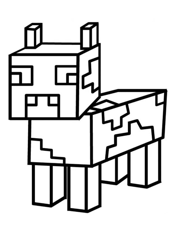 Αγελάδα Minecraft ζωγραφική Αγελάδα Minecraft ζωγραφική