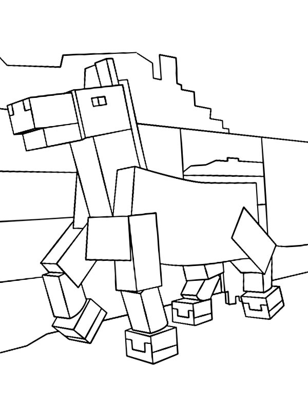 Άλογο Minecraft ζωγραφική Άλογο Minecraft ζωγραφική