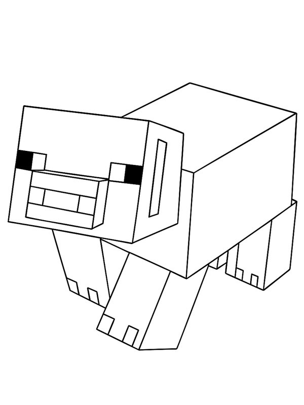 Minecraft Γουρούνι ζωγραφική Minecraft Γουρούνι ζωγραφική
