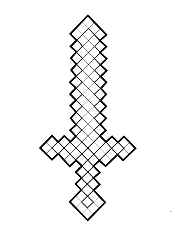 Ξίφος Minecraft ζωγραφική Ξίφος Minecraft ζωγραφική