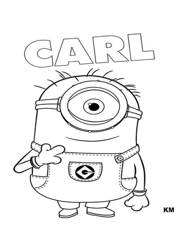Minion Carl ζωγραφική Minion Carl ζωγραφική