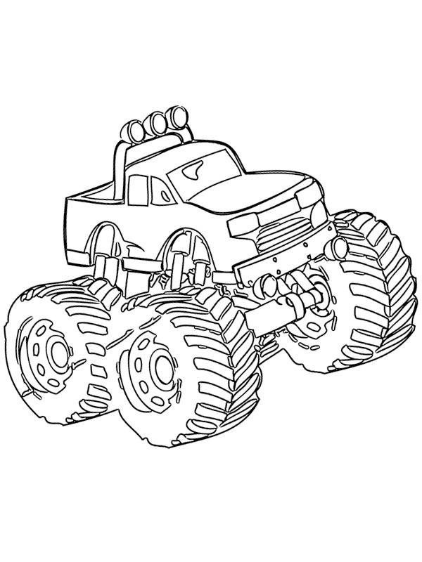 Monster truck ζωγραφική Monster truck ζωγραφική