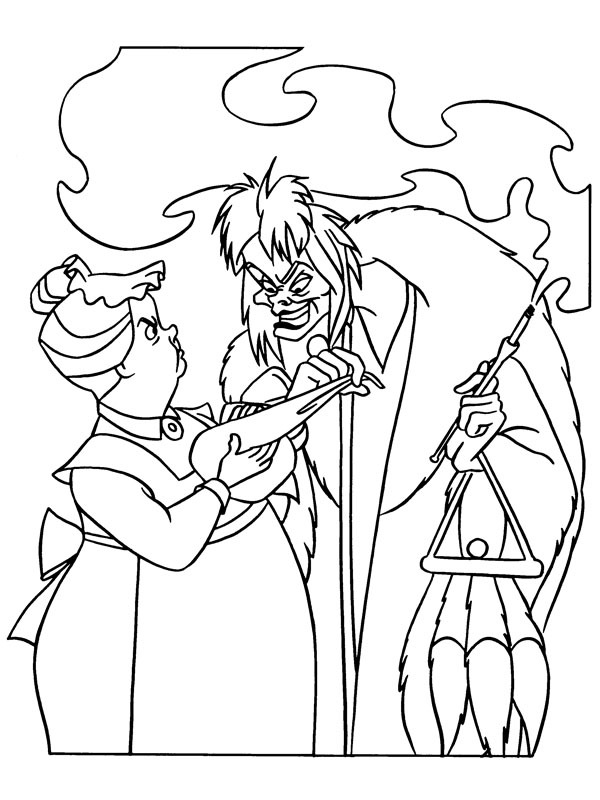 Nanny και Cruella de Vil ζωγραφική Nanny και Cruella de Vil ζωγραφική