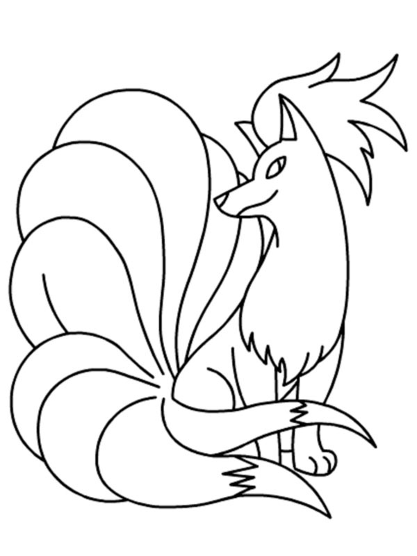 Ninetales (Πόκεμον) ζωγραφική Ninetales (Πόκεμον) ζωγραφική