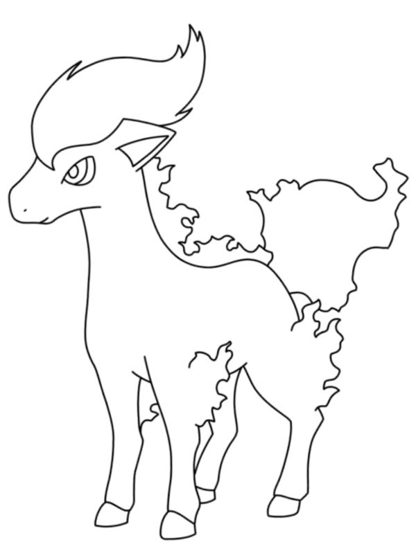 Ponyta (Πόκεμον) ζωγραφική Ponyta (Πόκεμον) ζωγραφική