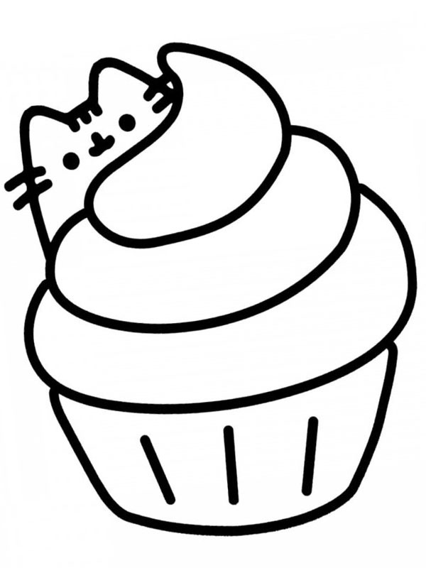 Pusheen μάφιν ζωγραφική Pusheen μάφιν ζωγραφική
