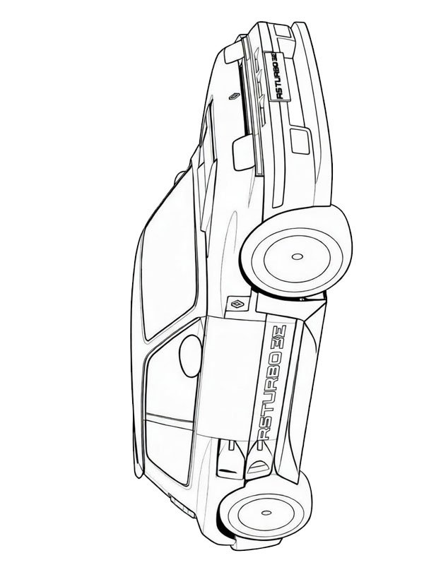 Renault 5 Turbo 3E ζωγραφική Renault 5 Turbo 3E ζωγραφική