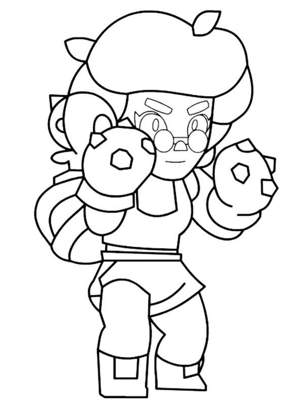 Rosa Brawl Stars ζωγραφική Rosa Brawl Stars ζωγραφική
