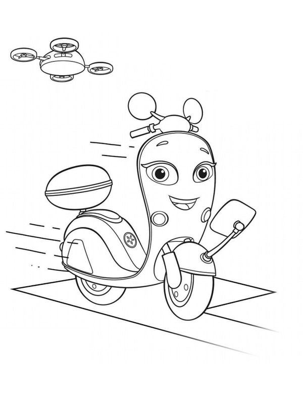 Scootio Wizzbang Ricky Zoom ζωγραφική Scootio Wizzbang Ricky Zoom ζωγραφική