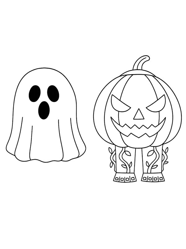 Spooky and Pumpky (Steal A Brainrot) ζωγραφική Spooky and Pumpky (Steal A Brainrot) ζωγραφική