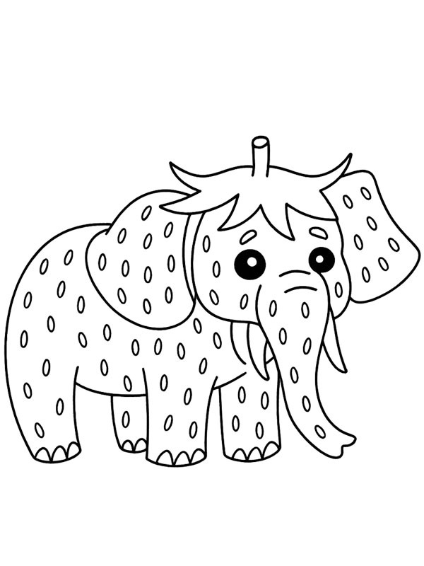 Strawberry Elephant ζωγραφική Strawberry Elephant ζωγραφική