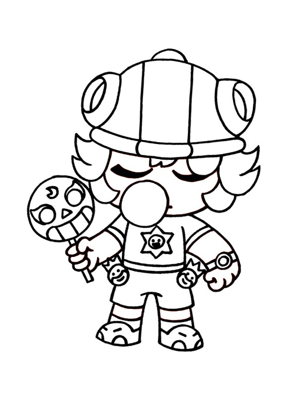 Sugar Rush Sandy Brawl Stars ζωγραφική Sugar Rush Sandy Brawl Stars ζωγραφική