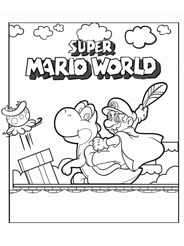 Super Mario World ζωγραφική Super Mario World ζωγραφική