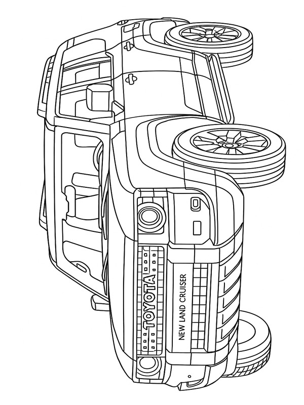 Toyota Land Cruiser ζωγραφική Toyota Land Cruiser ζωγραφική