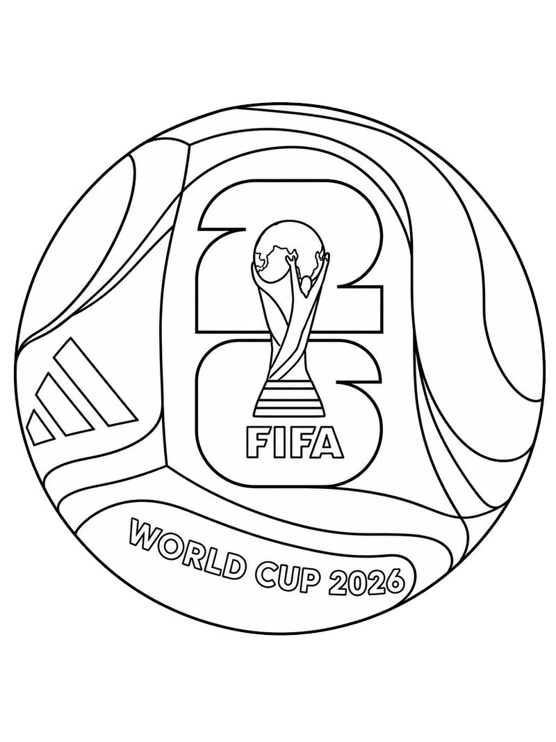 Ποδόσφαιρο Παγκόσμιο Κύπελλο FIFA 2026 ζωγραφική Ποδόσφαιρο Παγκόσμιο Κύπελλο FIFA 2026 ζωγραφική